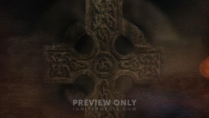 Celtic Cross 4 - Worship Backgrounds | Igniter Media