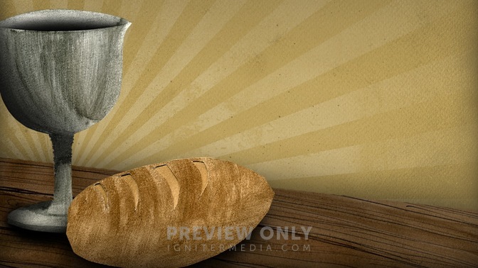 Last Supper Bread and Cup - Worship Backgrounds | Igniter Media