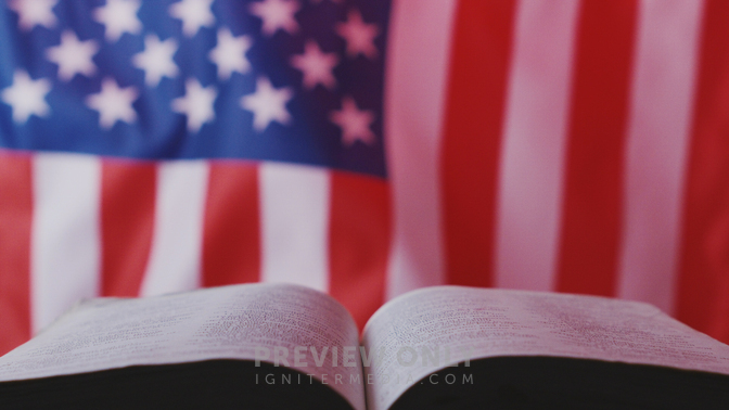 4th of July - 5 - Worship Backgrounds | Visual Church