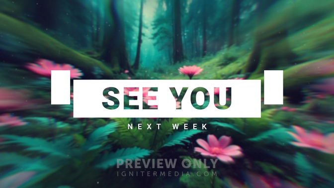 Magical Garden - See You Next Week - Title Graphics | Visual Church