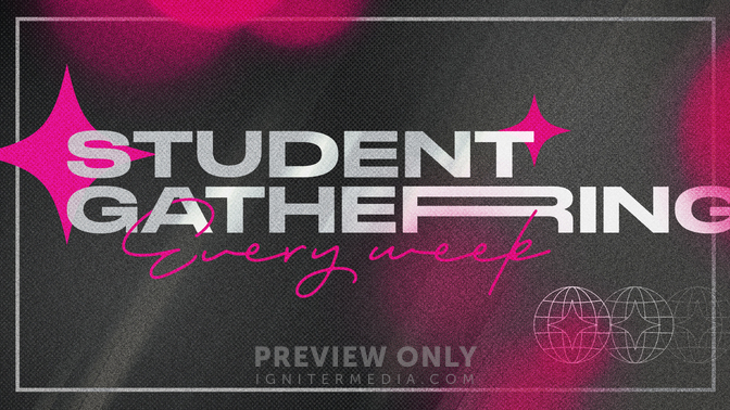 Student Gathering - Title Graphics | Church Visuals