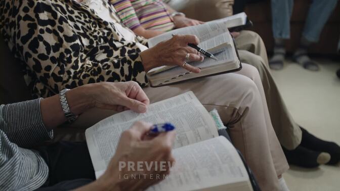 Seniors Bible Study - Stock Videos | Murmr Media