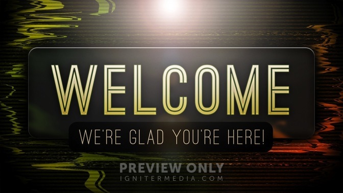 TV Static Welcome - Title Graphics | Igniter Media