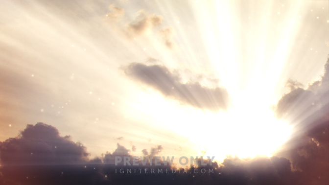 Heavenly Clouds - Right - Worship Backgrounds | Igniter Media