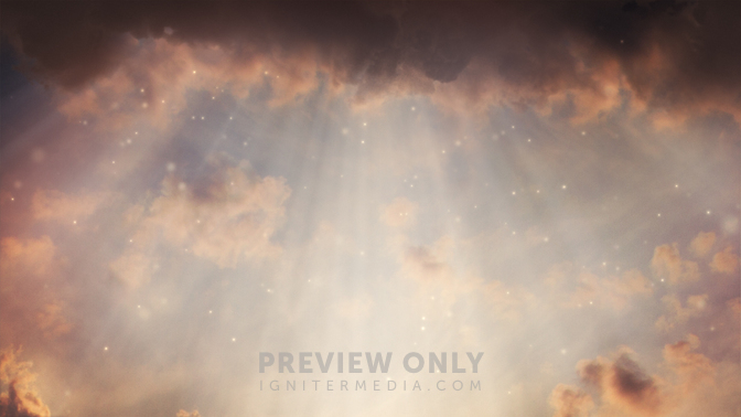 Heavenly Clouds - Down - Worship Backgrounds | Igniter Media