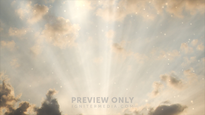 Heavenly Clouds - Up - Worship Backgrounds | Igniter Media