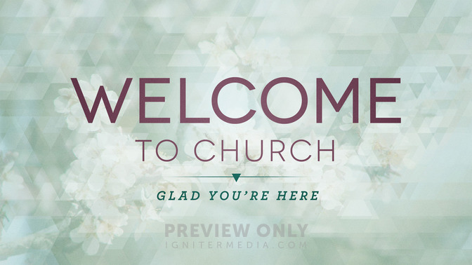 Spring Shapes - Welcome to Church - Title Graphics | Igniter Media