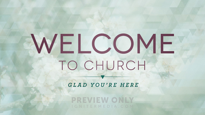 Spring Shapes - Welcome to Church - Title Graphics | Igniter Media