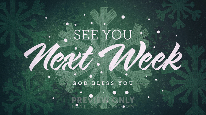 Winter Snowflake - See You Next Week - Title Graphics | Igniter Media