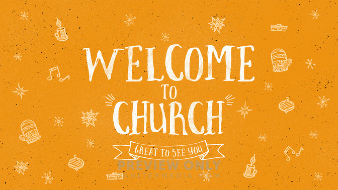 Festive Christmas - Welcome To Church - Title Graphics | Igniter Media