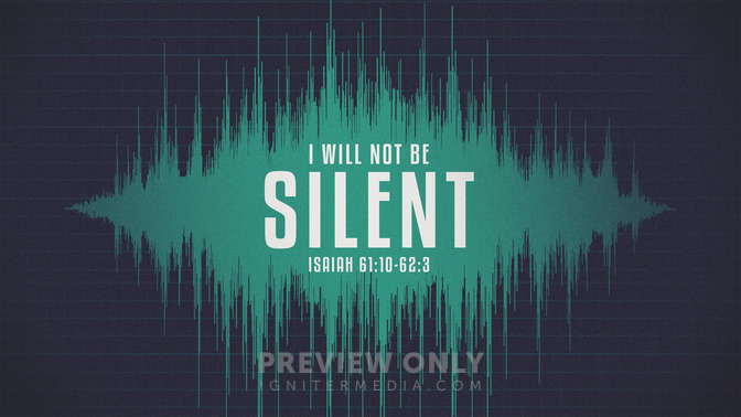 I Will Not Be Silent - Title Graphics | Igniter Media