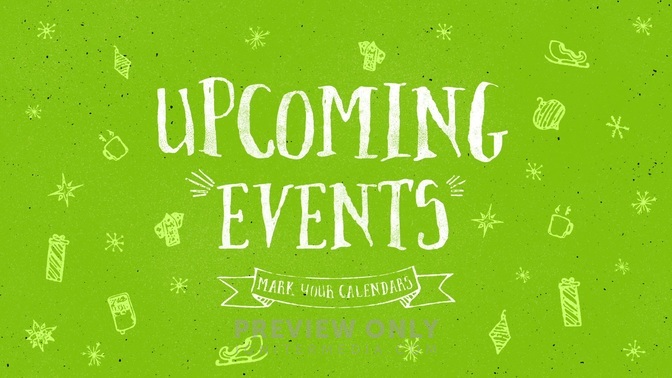 Festive Christmas - Upcoming Events - Title Graphics | Igniter Media