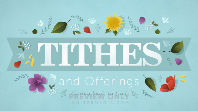 Floral Motif - Tithes and Offerings - Title Graphics | Igniter Media