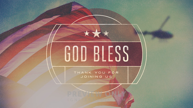 American Vintage - God Bless - Title Graphics | Igniter Media