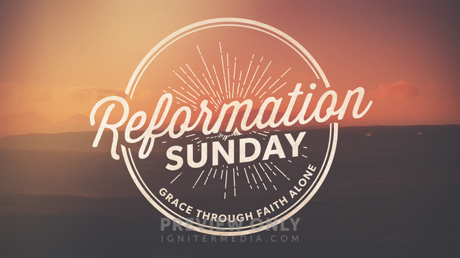 Mountain Rays - Reformation Sunday - Title Graphics | Igniter Media