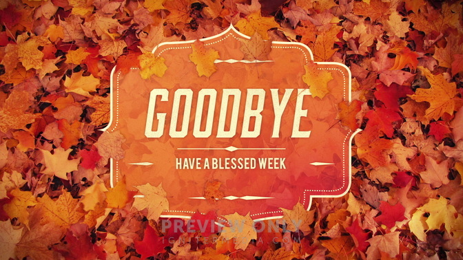 Autumn Foliage - Goodbye - Title Graphics | Igniter Media