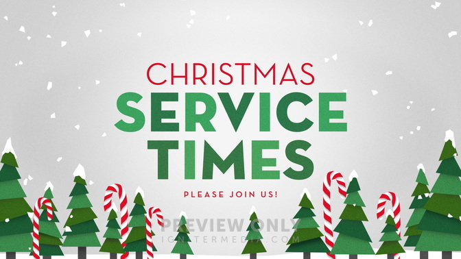 Christmas Service Times - Title Graphics | Igniter Media