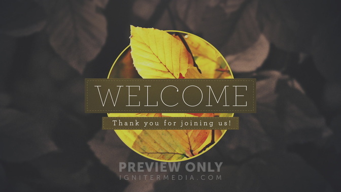 Autumn Colors - Welcome - Title Graphics | Igniter Media