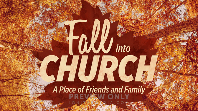 Fall into Church - Title Graphics | Igniter Media