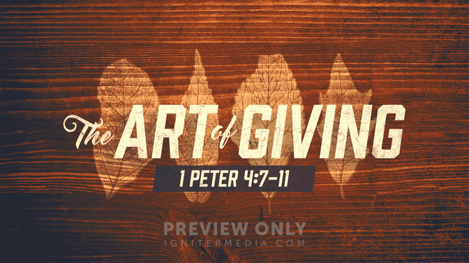 Wood Leaves - The Art of Giving - Title Graphics | Igniter Media