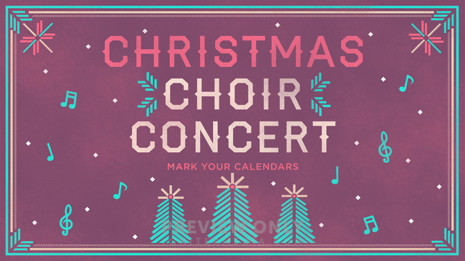 Christmas Choir Concert - Title Graphics | Igniter Media