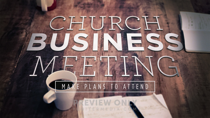 Church Business Meeting - Title Graphics | Igniter Media