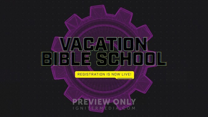 Retro Wireframe VBS - Vacation Bible School - Title Graphics | Igniter ...