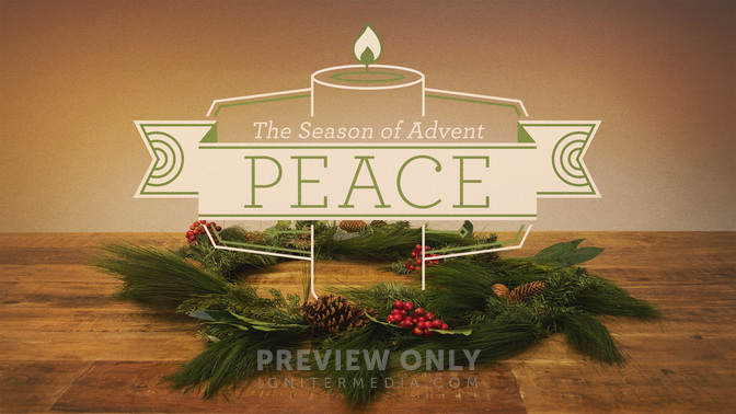 Advent Service - Peace - Title Graphics | Igniter Media