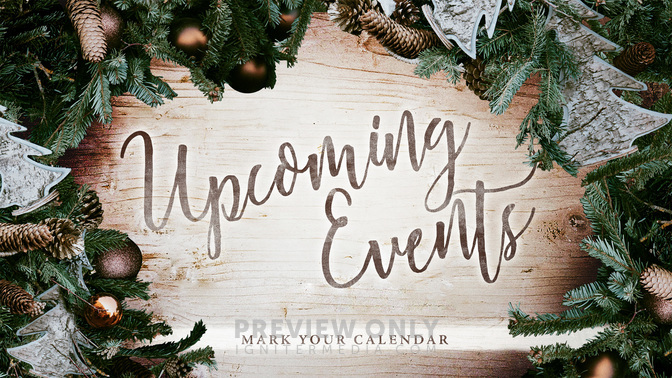 Christmas Wreath - Upcoming Events - Title Graphics | Igniter Media