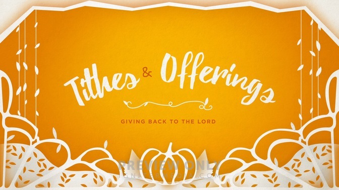 Thanksgiving Cutout - Tithes & Offerings - Title Graphics | Igniter Media