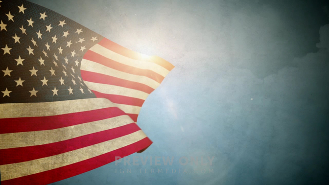 The American Flag 1 - Worship Backgrounds | Centerline New Media