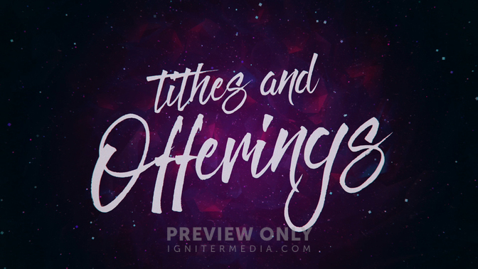 Colorful Winter - Tithes and Offerings - Title Graphics | Centerline