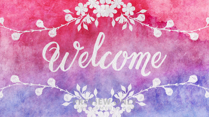 Watercolor Card - Welcome - Title Graphics | Centerline New Media