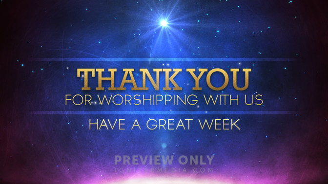 Bethlehem Star - Thank You For Worshipping With Us - Title Graphics