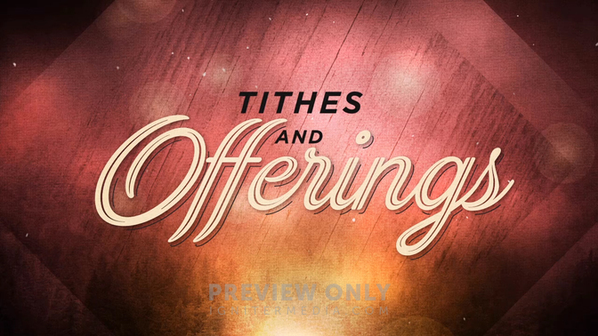 Christmas Bokeh - Tithes and Offerings - Title Graphics | Centerline