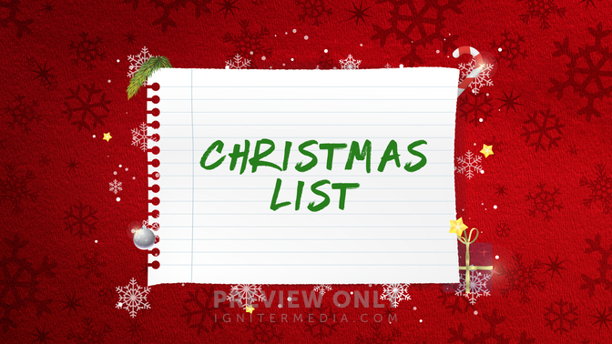 Christmas List - Title Graphics | Ministry Pass