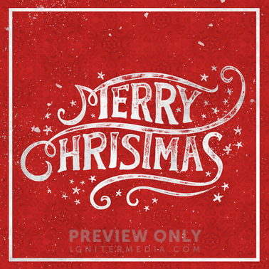 Merry Christmas - Red &amp; White - Social Media Graphics | Ministry Pass