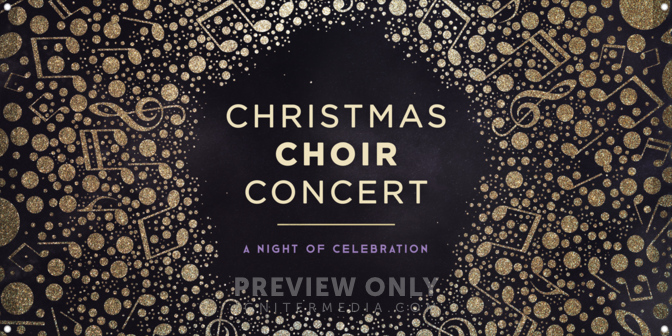 Christmas Choir Concert - Print-Ready Horizontal Banners | Igniter Media