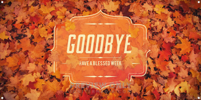 Autumn Foliage - Goodbye - Print-Ready Horizontal Banners | Igniter Media