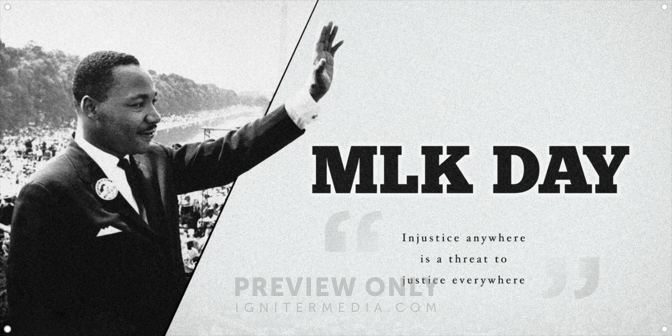 MLK Day - Print-Ready Horizontal Banners | Igniter Media