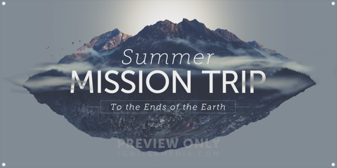 Summer Mission Trip - Print-Ready Horizontal Banners | Igniter Media