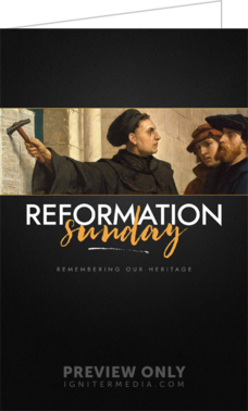 Reformation Sunday - Print-Ready Bulletins | Igniter Media