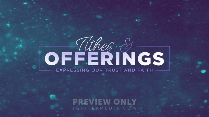 New Year Sparkle - Tithes & Offerings - Title Graphics | Igniter Media