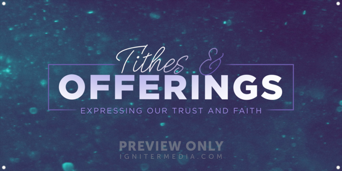 New Year Sparkle - Tithes & Offerings - Print-Ready Horizontal Banners ...