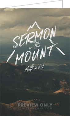 Sermon On The Mount - Print-Ready Bulletins | Igniter Media