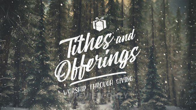 Tithes And Offerings - Title Graphics | Igniter Media