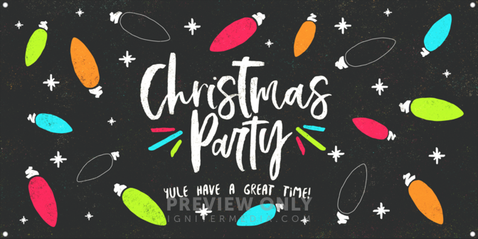 Christmas Party - Print-Ready Horizontal Banners | Igniter Media