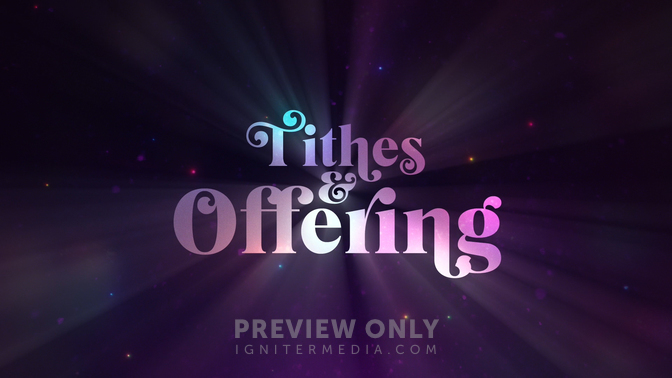 Christmas Glow - Tithes and Offerings - Title Graphics | Centerline New