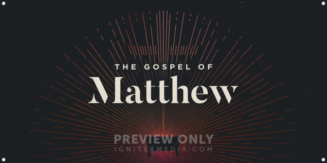 The Gospel of Matthew - Print-Ready Horizontal Banners | Igniter Media