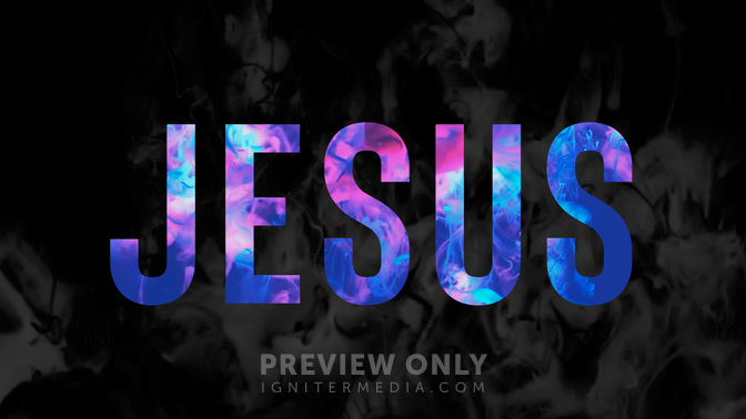 Acrylic - Jesus - Worship Backgrounds | Life Scribe Media